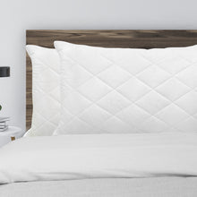 Load image into Gallery viewer, Royal Comfort Luxury Bamboo Blend Quilted Pillow Extra Fill Support Twin Pack