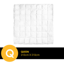 Load image into Gallery viewer, Royal Comfort Bamboo Blend Quilt 250GSM Luxury Duvet 100% Cotton Cover