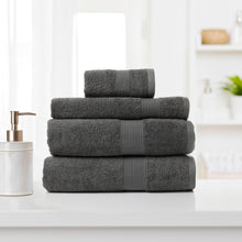 Load image into Gallery viewer, Royal Comfort 4 Piece Cotton Bamboo Towel Set 450GSM Luxurious Absorbent Plush