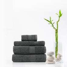 Load image into Gallery viewer, Royal Comfort 4 Piece Cotton Bamboo Towel Set 450GSM Luxurious Absorbent Plush