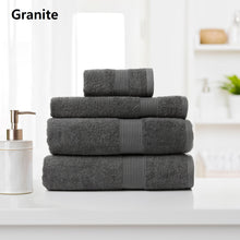 Load image into Gallery viewer, Royal Comfort 4 Piece Cotton Bamboo Towel Set 450GSM Luxurious Absorbent Plush