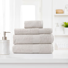 Load image into Gallery viewer, Royal Comfort 4 Piece Cotton Bamboo Towel Set 450GSM Luxurious Absorbent Plush