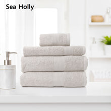 Load image into Gallery viewer, Royal Comfort 4 Piece Cotton Bamboo Towel Set 450GSM Luxurious Absorbent Plush