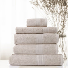 Load image into Gallery viewer, Royal Comfort 5 Piece Cotton Bamboo Towel Set 450GSM Luxurious Absorbent Plush