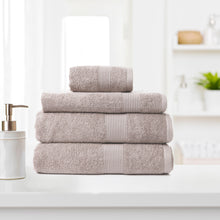 Load image into Gallery viewer, Royal Comfort 4 Piece Cotton Bamboo Towel Set 450GSM Luxurious Absorbent Plush