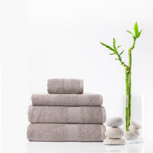 Load image into Gallery viewer, Royal Comfort 4 Piece Cotton Bamboo Towel Set 450GSM Luxurious Absorbent Plush