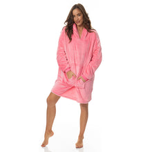 Load image into Gallery viewer, Royal Comfort Snug Hoodie Nightwear Super Soft Reversible Fleece 750GSM