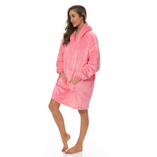 Load image into Gallery viewer, Royal Comfort Snug Hoodie Nightwear Super Soft Reversible Fleece 750GSM
