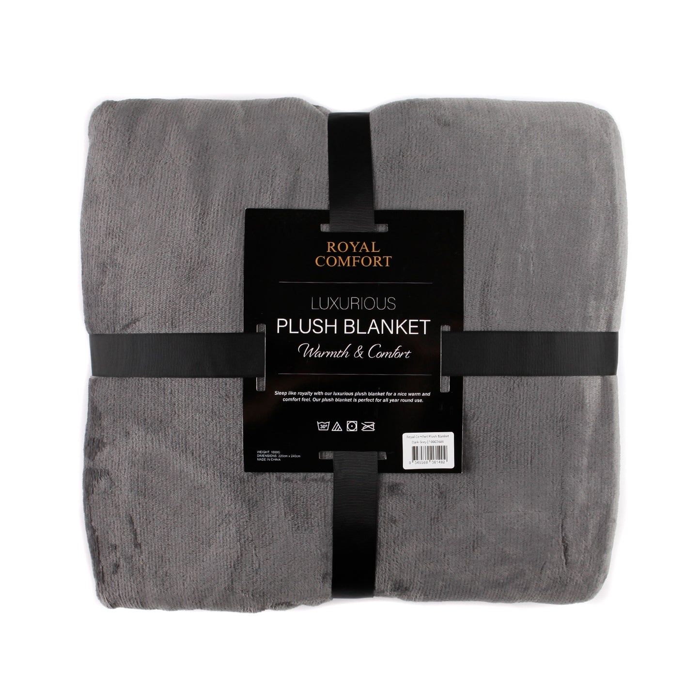 Royal Comfort Plush Blanket Faux Mink Throw Super Soft Large 220cm x 240cm