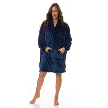 Load image into Gallery viewer, Royal Comfort Snug Hoodie Nightwear Super Soft Reversible Fleece 750GSM