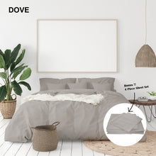 Load image into Gallery viewer, Royal Comfort 1000 Thread Count Bamboo Cotton Sheet and Quilt Cover Complete Set