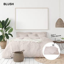 Load image into Gallery viewer, Royal Comfort 1000 Thread Count Bamboo Cotton Sheet and Quilt Cover Complete Set