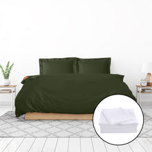 Load image into Gallery viewer, Royal Comfort 1000 Thread Count Bamboo Cotton Sheet and Quilt Cover Complete Set