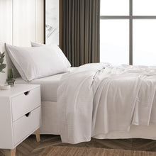 Load image into Gallery viewer, Royal Comfort Stripes Linen Blend Sheet Set Bedding Luxury Breathable Ultra Soft
