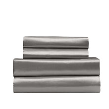 Load image into Gallery viewer, Royal Comfort Satin Sheet Set 4 Piece Fitted Flat Sheet Pillowcases Silky Smooth