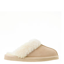 Load image into Gallery viewer, Royal Comfort Ugg Scuff Slippers Womens Leather Upper Wool Lining Breathable