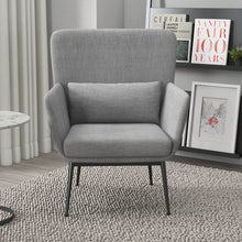 Load image into Gallery viewer, Casa Decor Cora Accent Chair Occasional Fabric Luxury Upholstered Light Grey