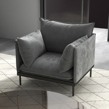 Load image into Gallery viewer, Casa Decor Camilla Luxury Upholstered Sofa Armchair 1 Seater Light Grey
