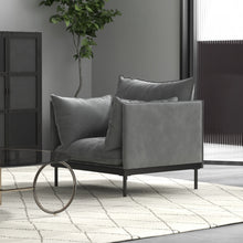 Load image into Gallery viewer, Casa Decor Camilla Luxury Upholstered Sofa Armchair 1 Seater Light Grey