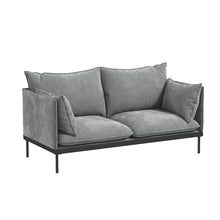 Load image into Gallery viewer, Casa Decor Camilla Luxury Upholstered Fabric Sofa 2 Seater Light Grey