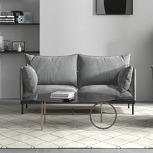 Load image into Gallery viewer, Casa Decor Camilla Luxury Upholstered Fabric Sofa 2 Seater Light Grey