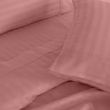 Load image into Gallery viewer, Kensington 1200 Thread Count 100% Cotton Sheet Set Stripe Hotel Grade Soft Touch