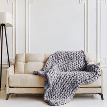 Load image into Gallery viewer, Royal Comfort Chunky Hand Knit Thick Weighted Blanket Plush 6.3KG