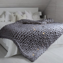 Load image into Gallery viewer, Royal Comfort Chunky Hand Knit Thick Weighted Blanket Plush 6.3KG