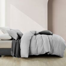 Load image into Gallery viewer, Royal Comfort Luxury Striped Linen Quilt Cover Set Soft Touch Premium Bedding