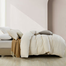 Load image into Gallery viewer, Royal Comfort Luxury Striped Linen Quilt Cover Set Soft Touch Premium Bedding