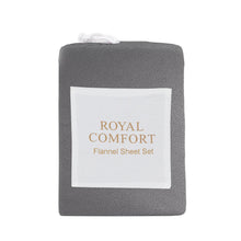 Load image into Gallery viewer, Royal Comfort Fleece Flannel Sheet Set Ultra Soft Warm Winter Thermal Bedding