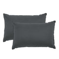 Royal Comfort Bamboo Charcoal Pillow Hotel Quality Twin Pack Charcoal