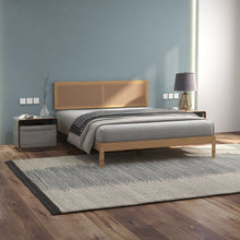 Load image into Gallery viewer, Casa Decor Santiago Platform Bed Rattan Bed Head Solid Wooden Frame