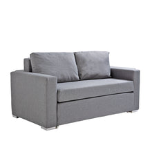 Load image into Gallery viewer, Casa Decor Selena 2 in 1 Sofa Couch Lounge Fabric Charcoal 2 Seater Grey