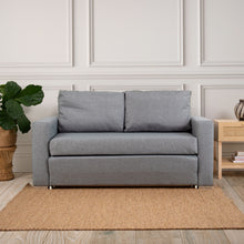 Load image into Gallery viewer, Casa Decor Selena 2 in 1 Sofa Couch Lounge Fabric Charcoal 2 Seater Grey