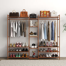 Load image into Gallery viewer, Milano Decor Multifunctional Bamboo Clothes Rack Storage Stand Organiser