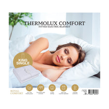 Load image into Gallery viewer, Royal Comfort Thermolux Comfort Electric Blanket Fully Fitted Washable