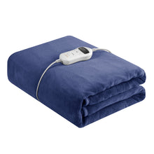 Load image into Gallery viewer, Royal Comfort Thermolux Heated Electric Fleece Throw Plush Adjustable Warmth