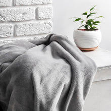 Load image into Gallery viewer, Royal Comfort Thermolux Heated Electric Fleece Throw Plush Adjustable Warmth