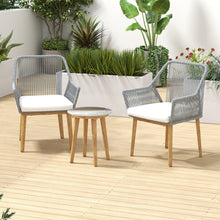 Load image into Gallery viewer, Arcadia Furniture 3 Piece Bistro Set Stylish Weather Resistant Outdoor Dark Grey