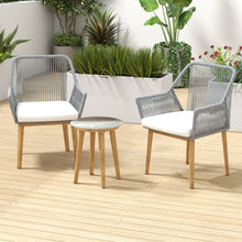 Load image into Gallery viewer, Arcadia Furniture 3 Piece Bistro Set Stylish Weather Resistant Outdoor Dark Grey