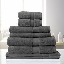 Load image into Gallery viewer, Royal Comfort Towel 8 Piece Set 100% Cotton Zero Twist Luxury Plush Soft