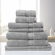 Load image into Gallery viewer, Royal Comfort Towel 8 Piece Set 100% Cotton Zero Twist Luxury Plush Soft