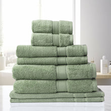 Load image into Gallery viewer, Royal Comfort Towel 8 Piece Set 100% Cotton Zero Twist Luxury Plush Soft
