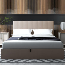 Load image into Gallery viewer, Evandale Gas Lift Storage Bed Frame With Headboard