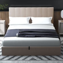 Load image into Gallery viewer, Evandale Gas Lift Storage Bed Frame With Headboard