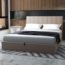 Load image into Gallery viewer, Evandale Gas Lift Storage Bed Frame With Headboard
