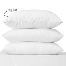 Load image into Gallery viewer, Royal Comfort Goose Down Feather Pillows 1000GSM 100% Cotton Cover - Twin Pack