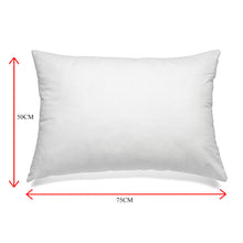 Load image into Gallery viewer, Royal Comfort Goose Down Feather Pillows 1000GSM 100% Cotton Cover - Twin Pack