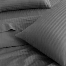 Load image into Gallery viewer, Kensington 1200 Thread Count 100% Cotton Sheet Set Stripe Hotel Grade Soft Touch